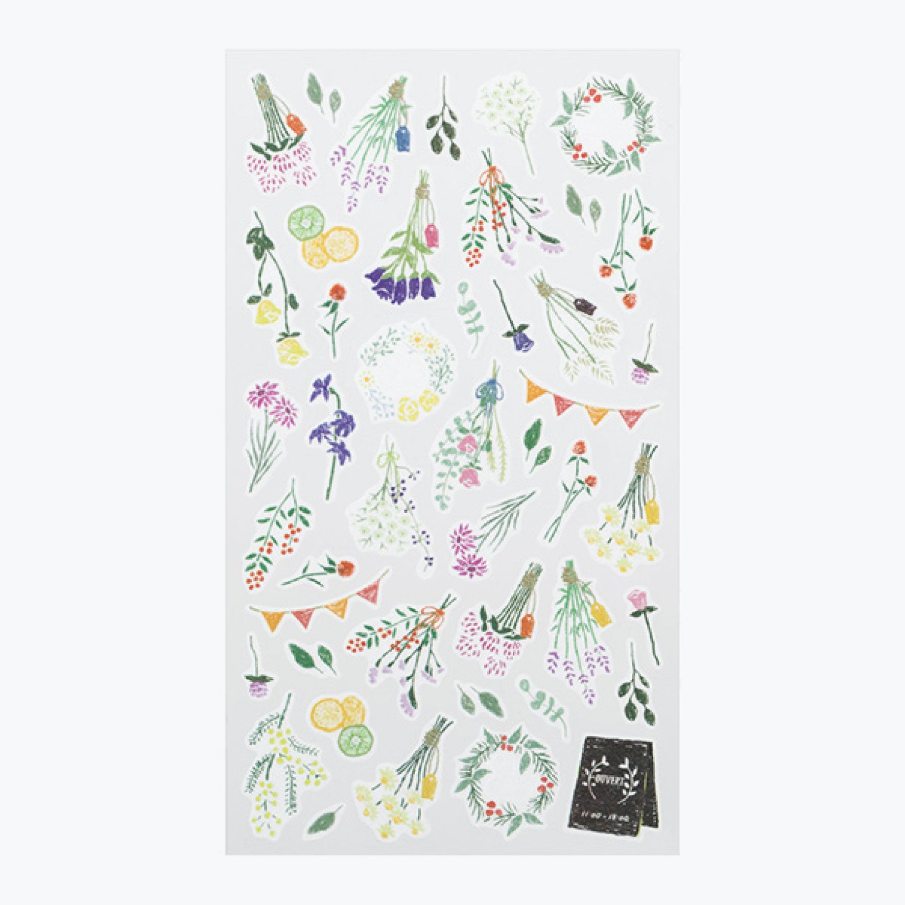 Midori - Sticker Seal - Sticker Marché - Dried Flowers <Outgoing>