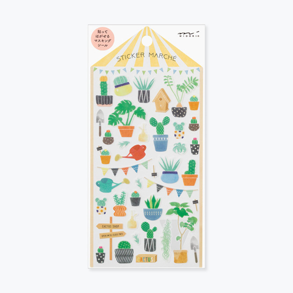 Midori - Sticker Seal - Sticker Marché - Cactus <Outgoing>