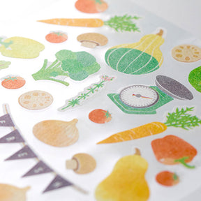Midori - Sticker Seal - Sticker Marché - Vegetables