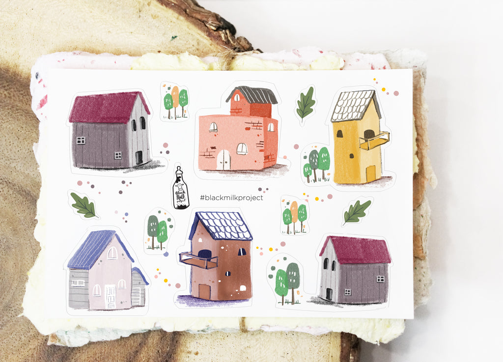 Black Milk Project - Sticker - Mini Houses <Outgoing>