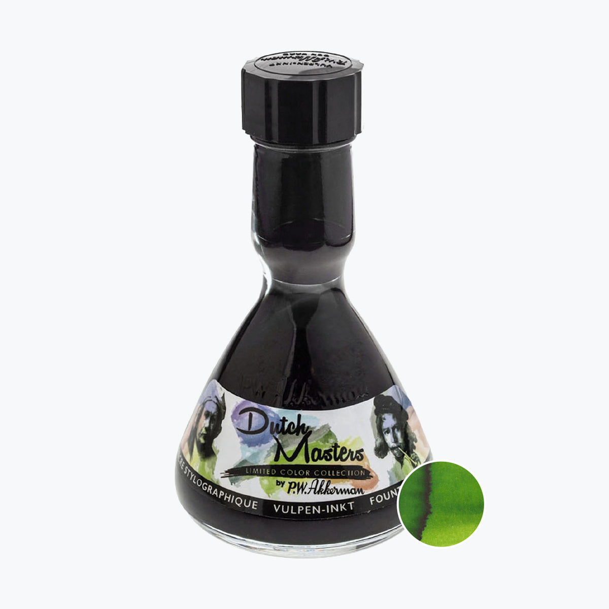 P.W. Akkerman - Fountain Pen Ink - Dutch Masters - 10 van Huysum's Sapgroen