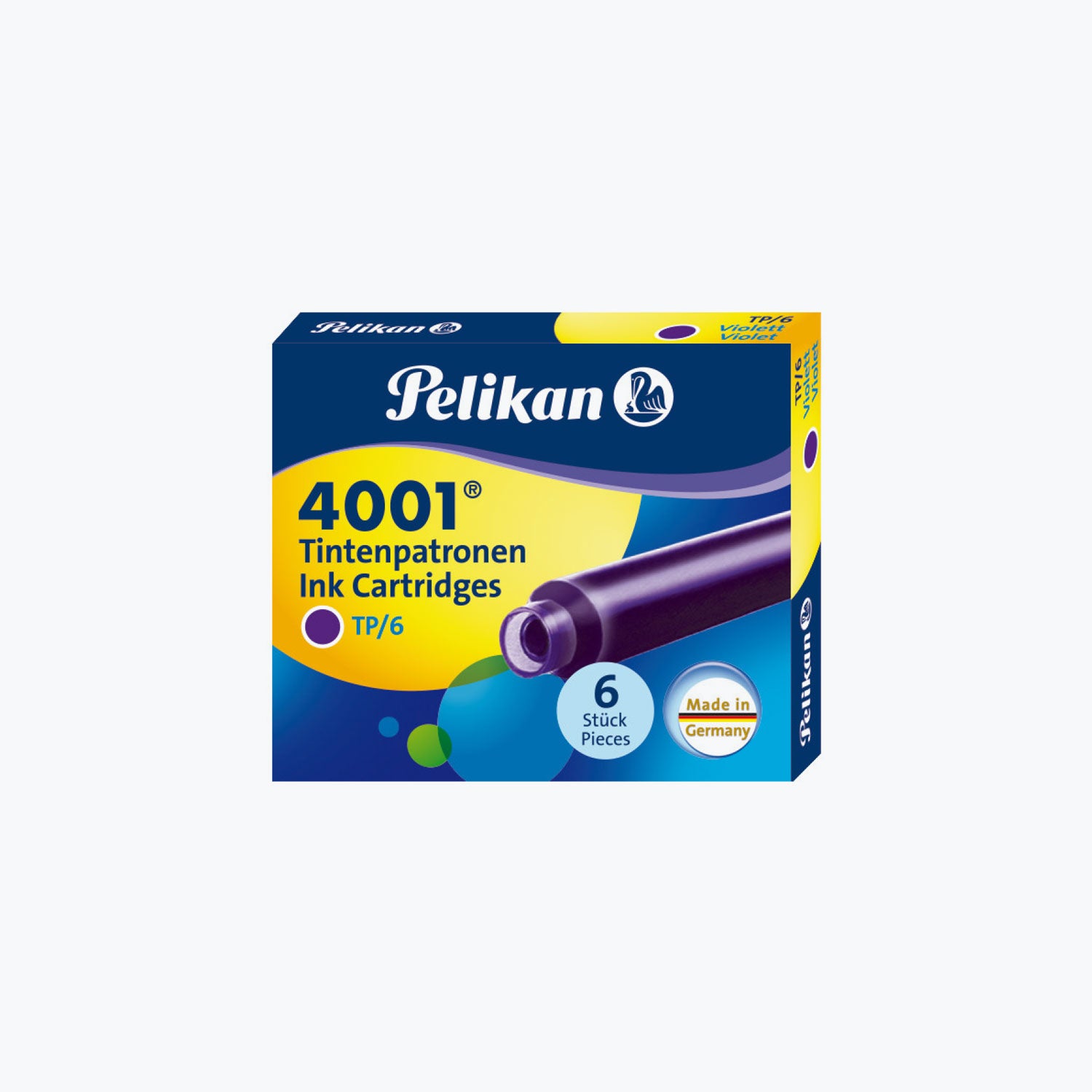 Pelikan - Fountain Pen Ink - Cartridges - 4001 - Violet