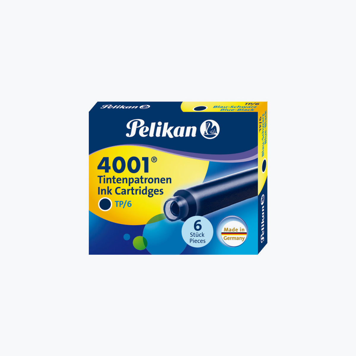 Pelikan - Fountain Pen Ink - Cartridges - 4001 - Blue-Black