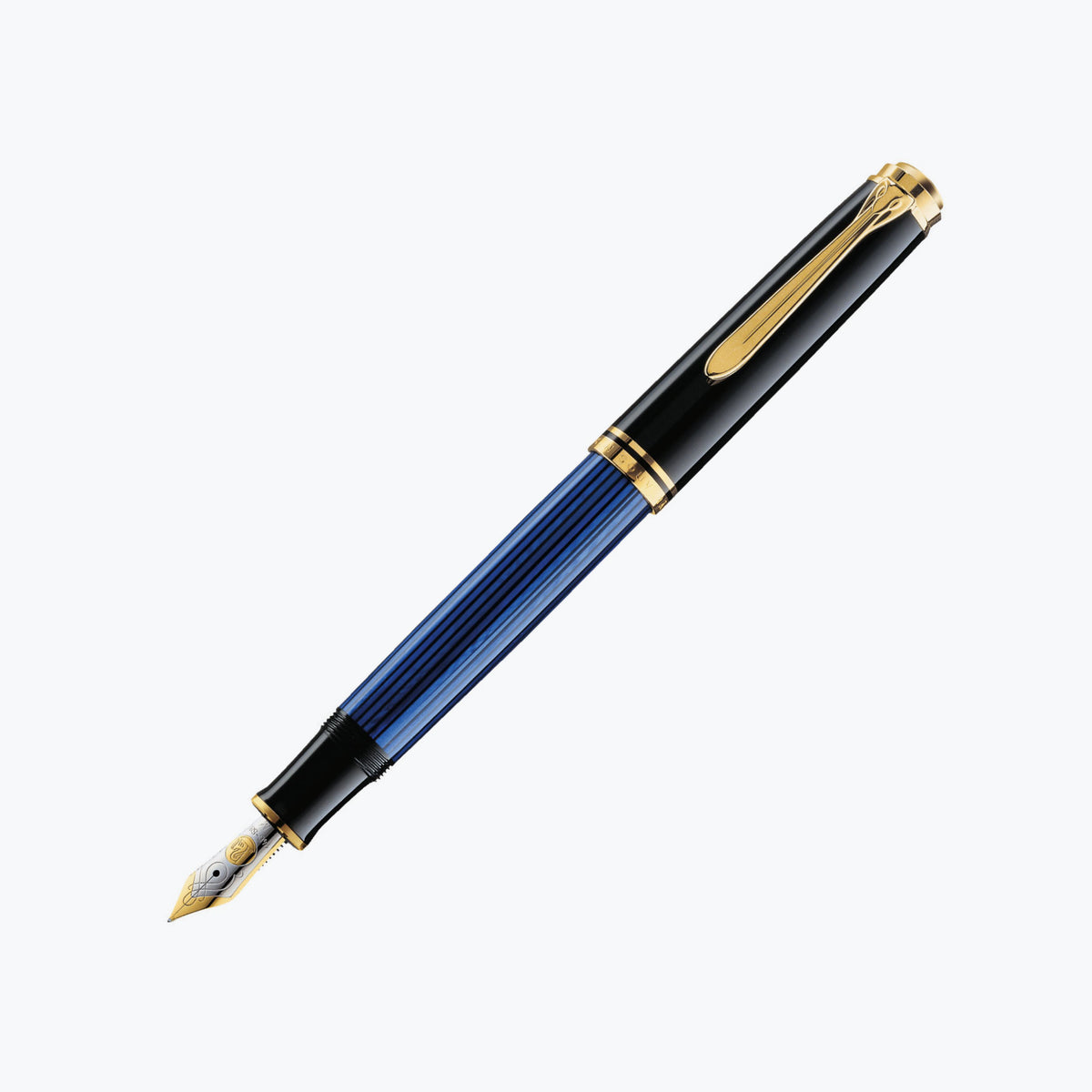 Pelikan - Souverän M600 Fountain Pen - Black-Blue