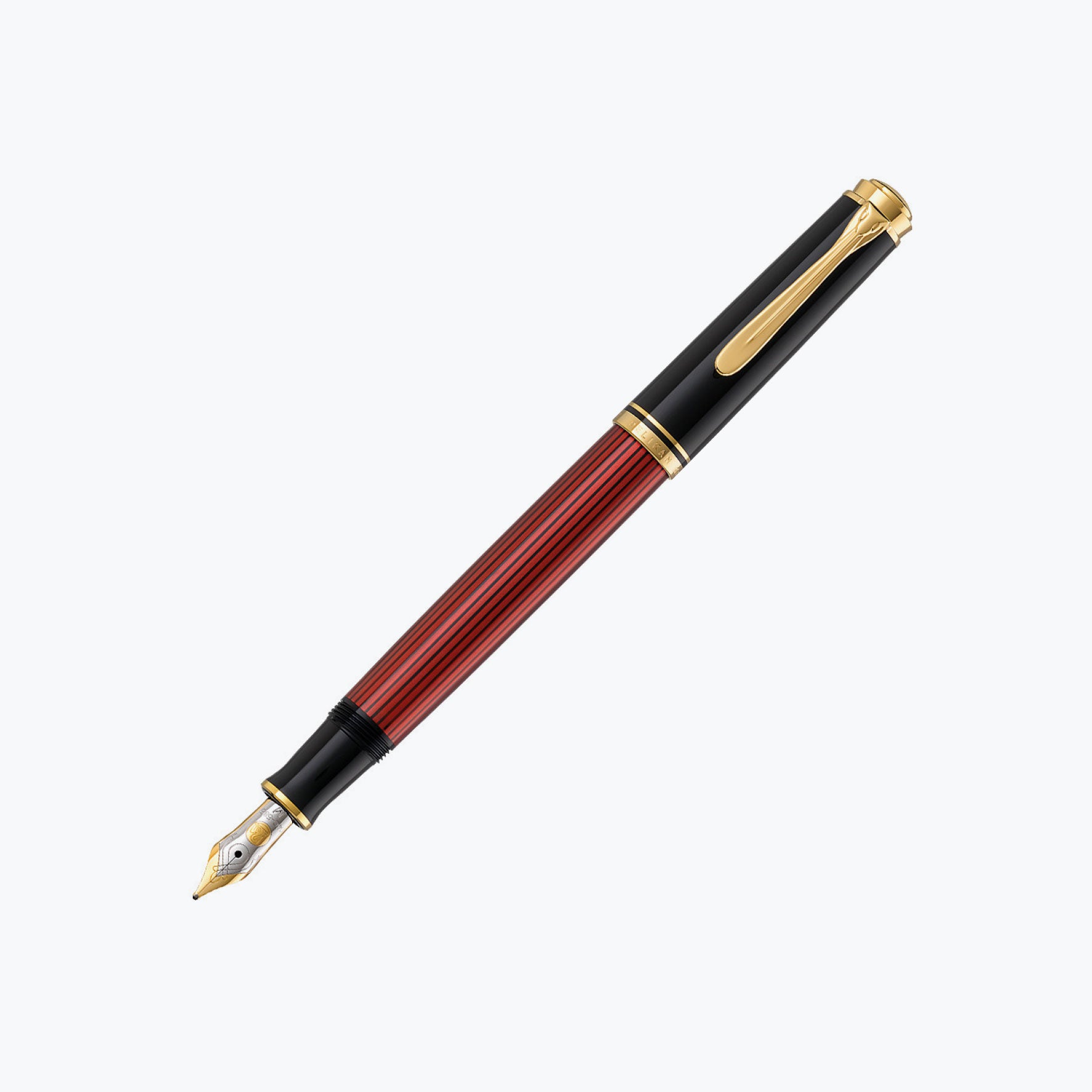 Pelikan - Souverän M400 Fountain Pen - Black-Red