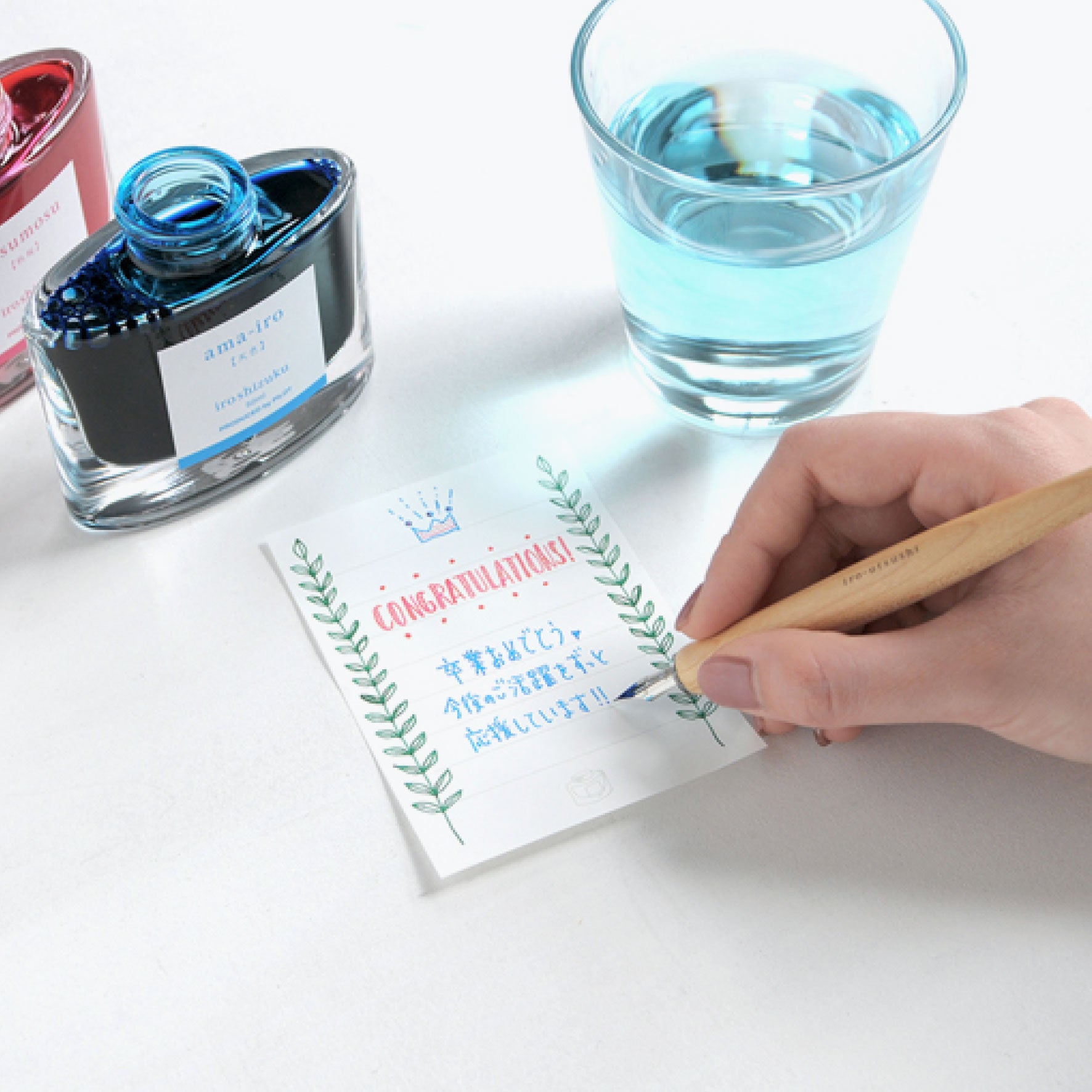Pilot - Dip Pen - Iro-Utsushi - Resin - Transparent Blue