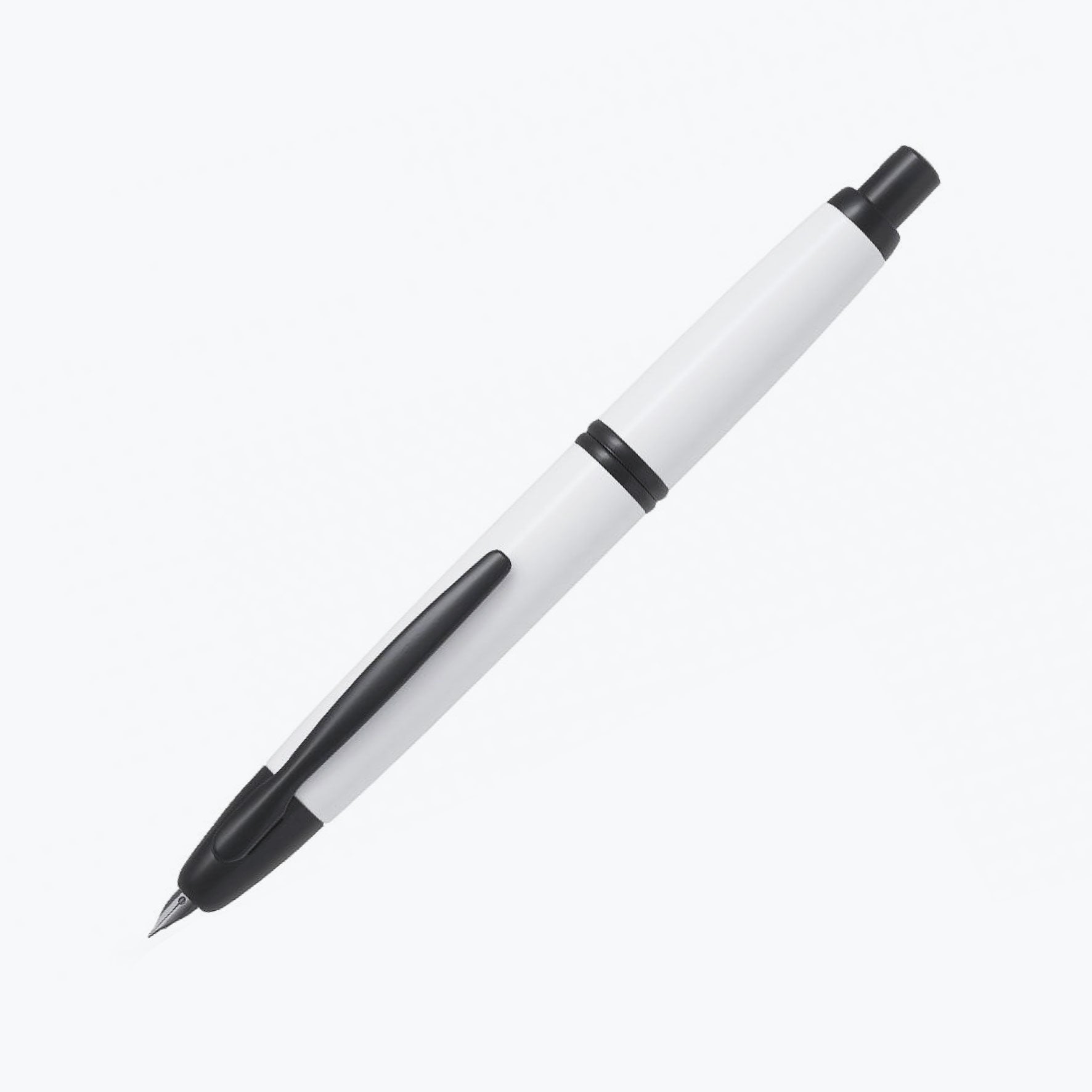 Pilot - Fountain Pen - Capless - Matte White (Black Trim)