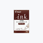 Pilot - Fountain Pen Cartridges - Regular - Brown