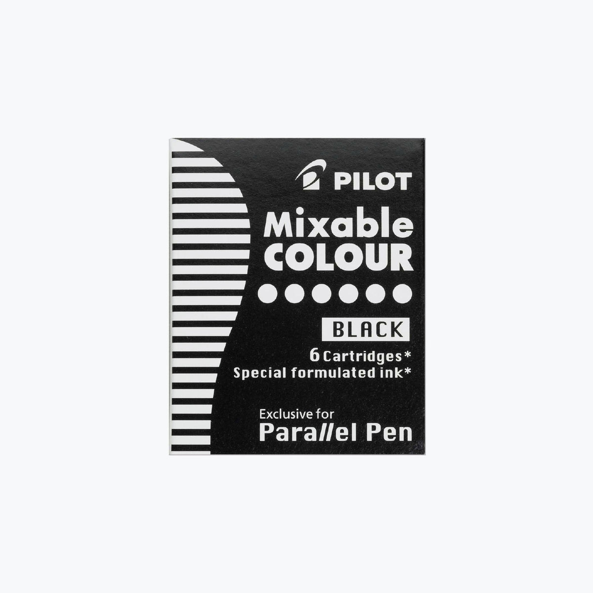 Pilot - Parallel Cartridges - Mixable Colour - Black