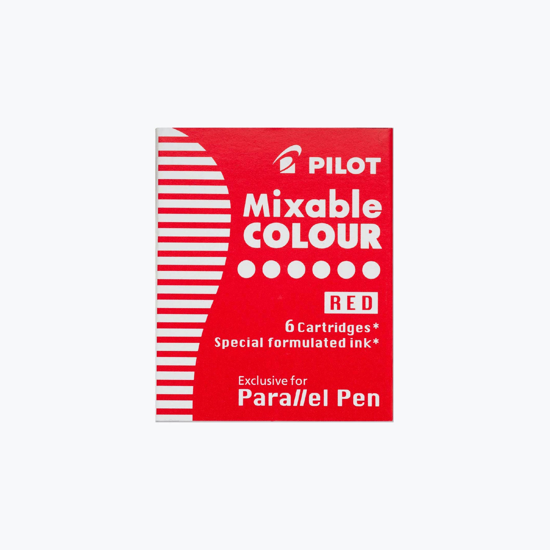 Pilot - Parallel Cartridges - Mixable Colour - Red
