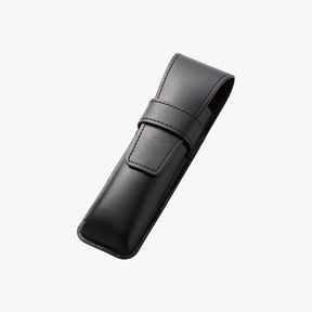 Pilot - Pen Pouch - Leather - For Two - Black