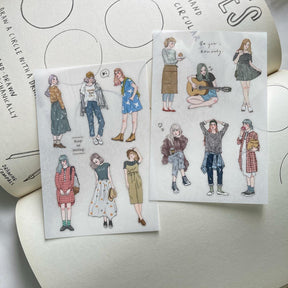 Pion - Planner Sticker - Girls <Outgoing>