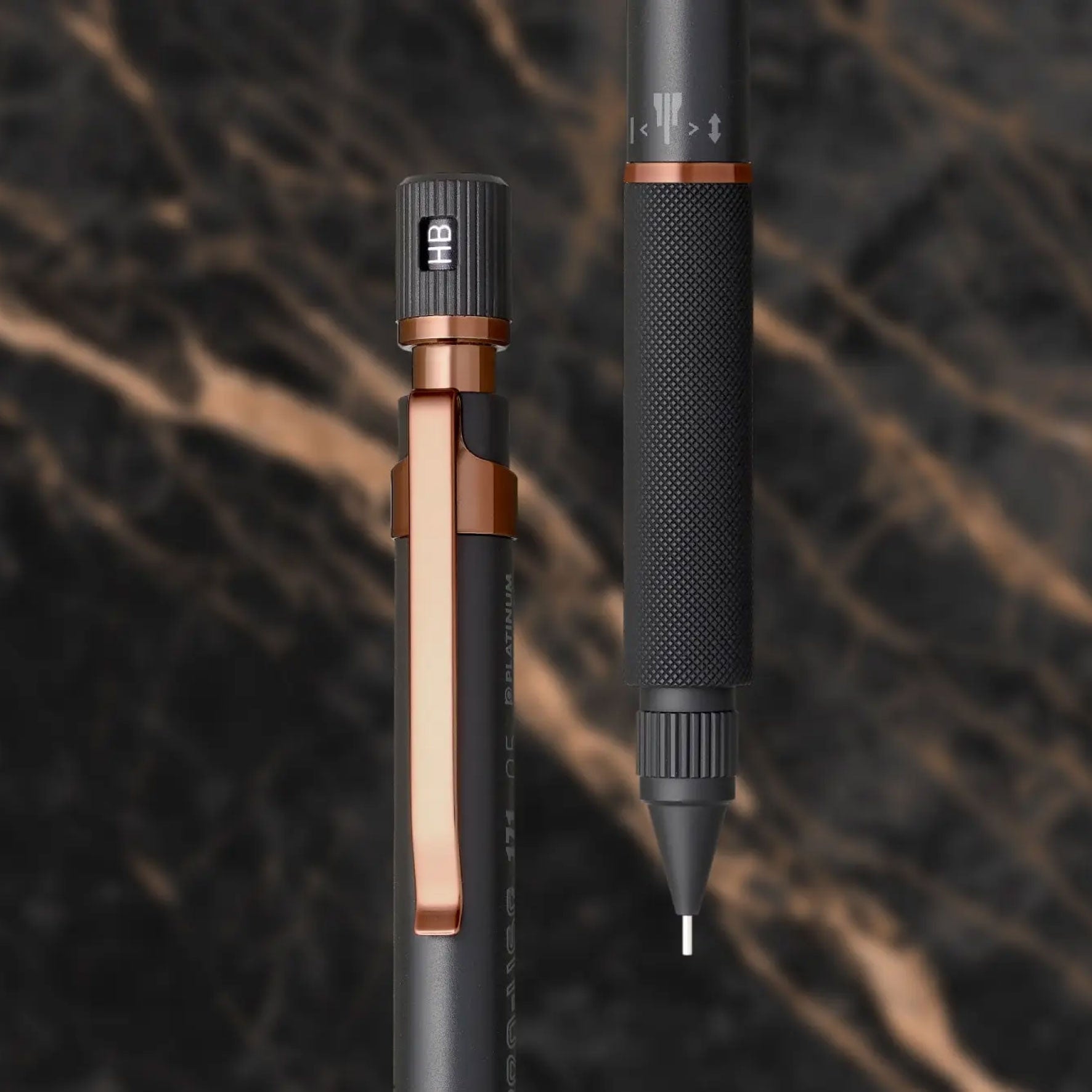Platinum - Mechanical Pencil - Pro-Use 171 - Matte Black and Copper