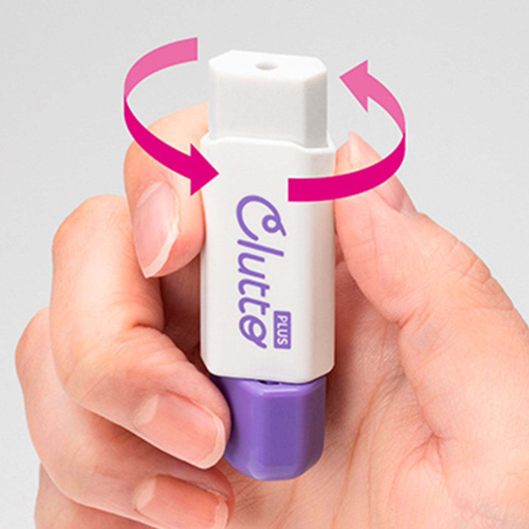 Plus - Eraser - Clutto - Purple