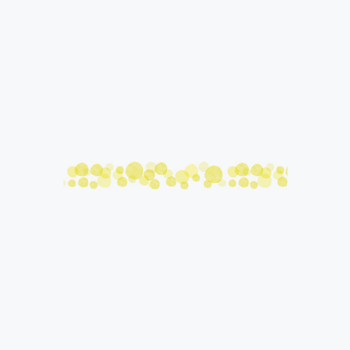 Plus - Washi Tape - Deco Rush - 10mm - Yellow Dots