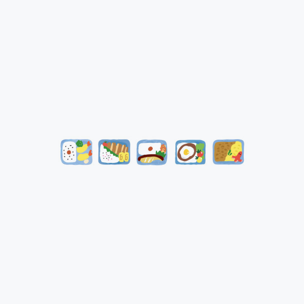 Plus - Washi Tape - Deco Rush 2022 - 6mm - Lunch Box <Outgoing>