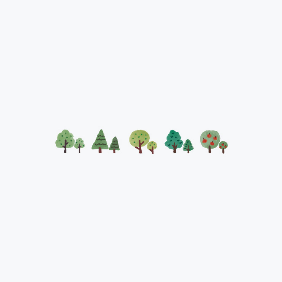 Plus - Washi Tape - Deco Rush 2022 - 6mm - Forest <Outgoing>