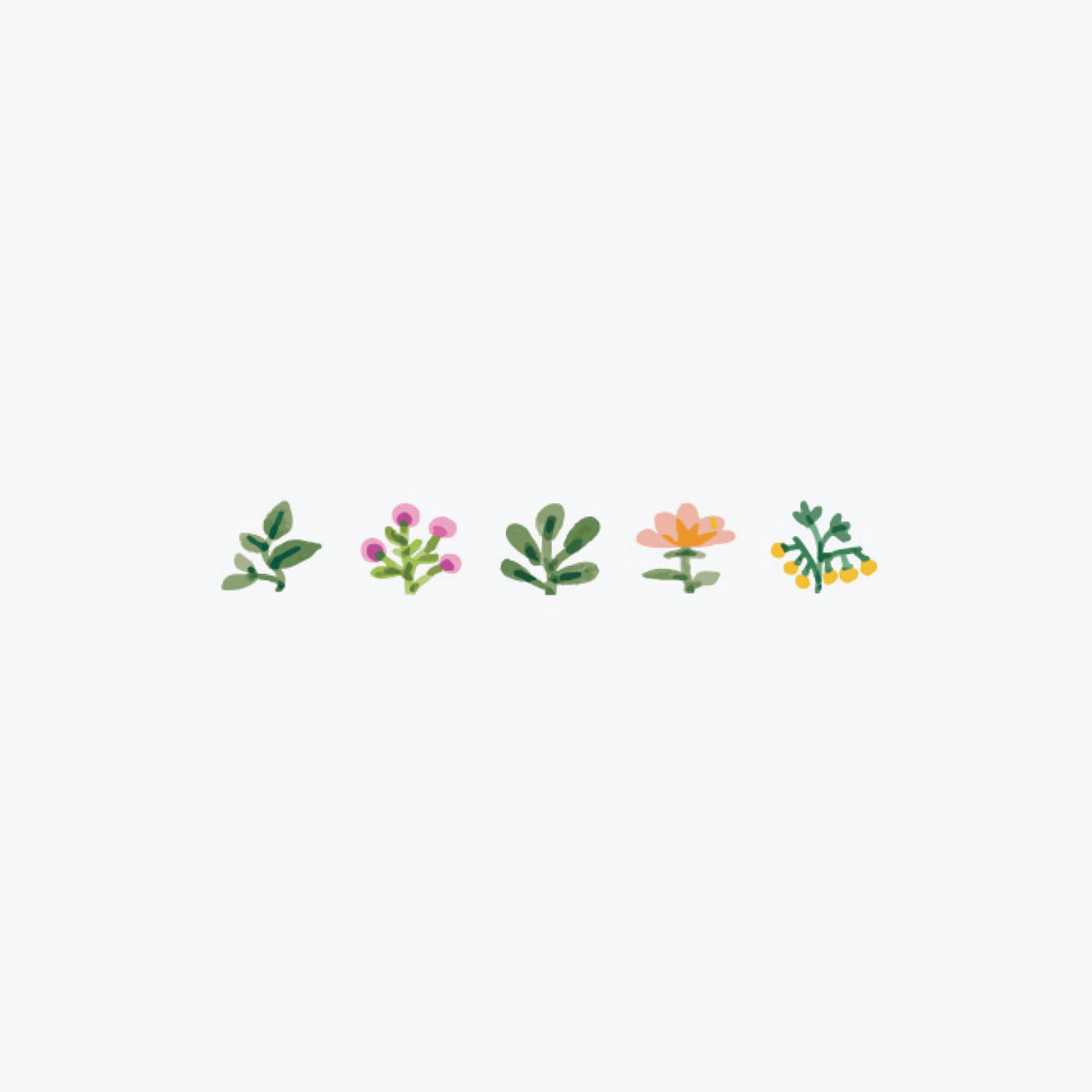 Plus - Washi Tape - Deco Rush 2022 - 6mm - Garden <Outgoing>