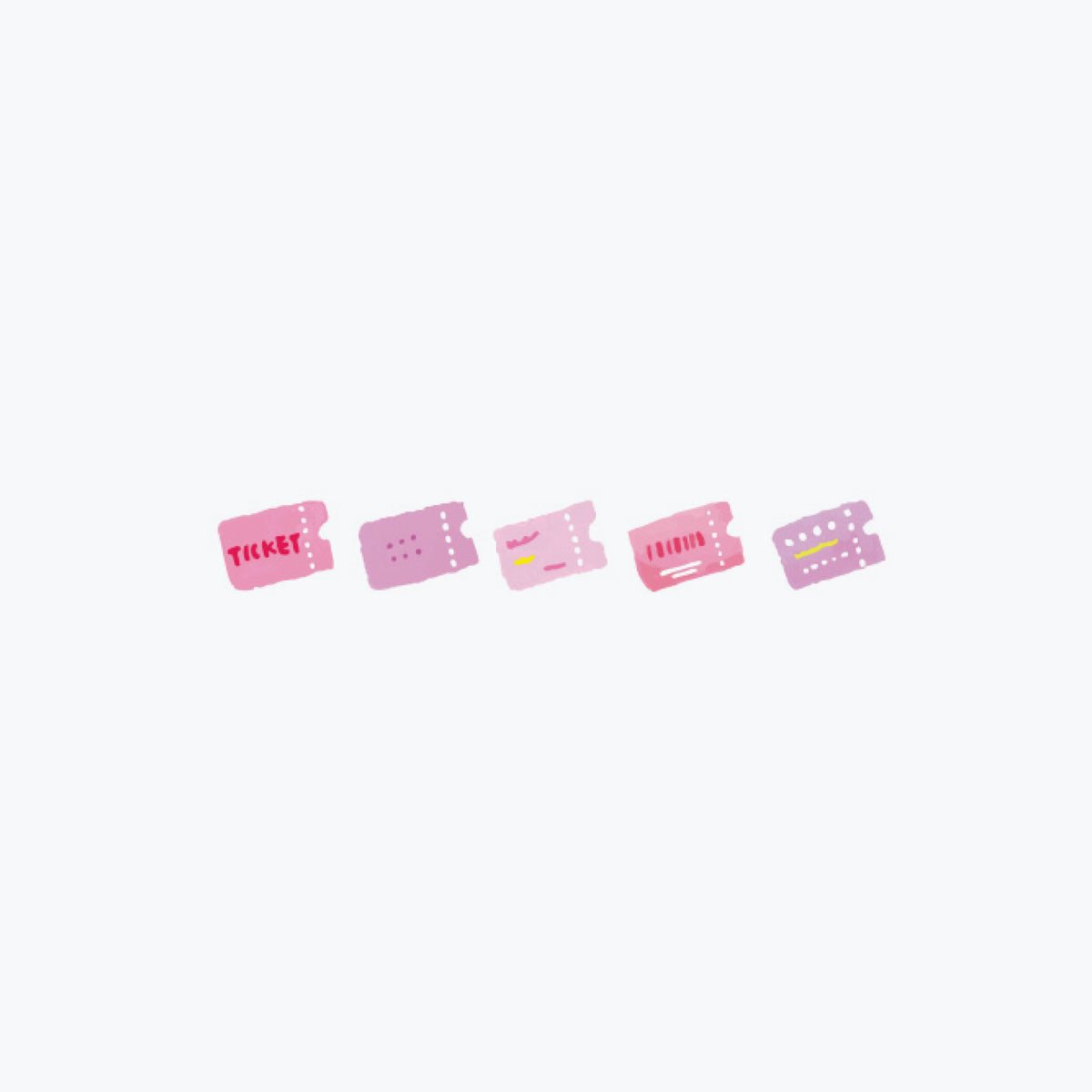 Plus - Washi Tape - Deco Rush 2022 - 6mm - Tickets <Outgoing>