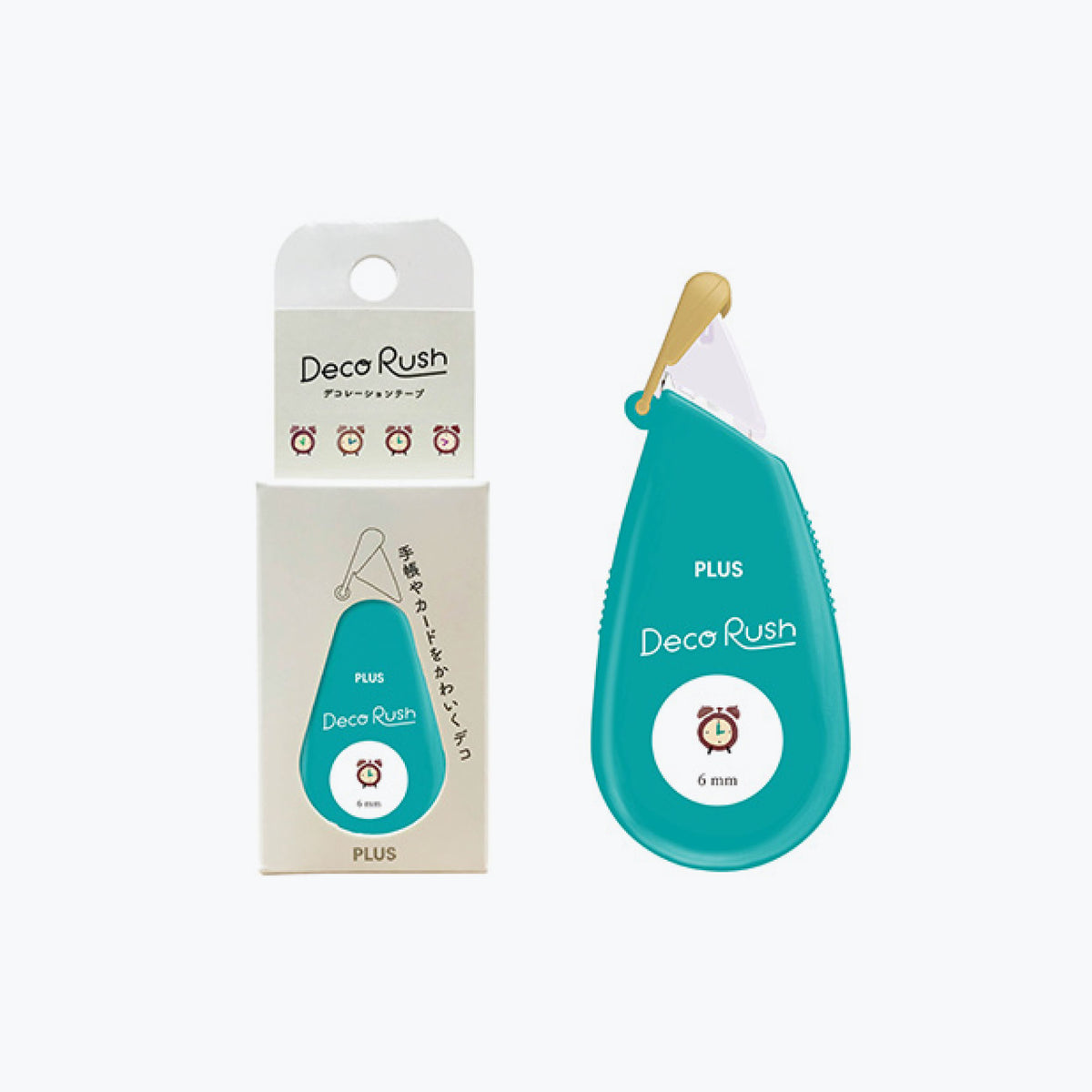 Plus - Washi Tape - Deco Rush 2022 - 6mm - Clocks <Outgoing>
