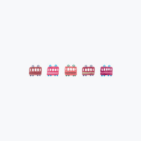 Plus - Washi Tape - Deco Rush 2022 - 6mm - Trams <Outgoing>