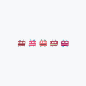 Plus - Washi Tape - Deco Rush 2022 - 6mm - Trams