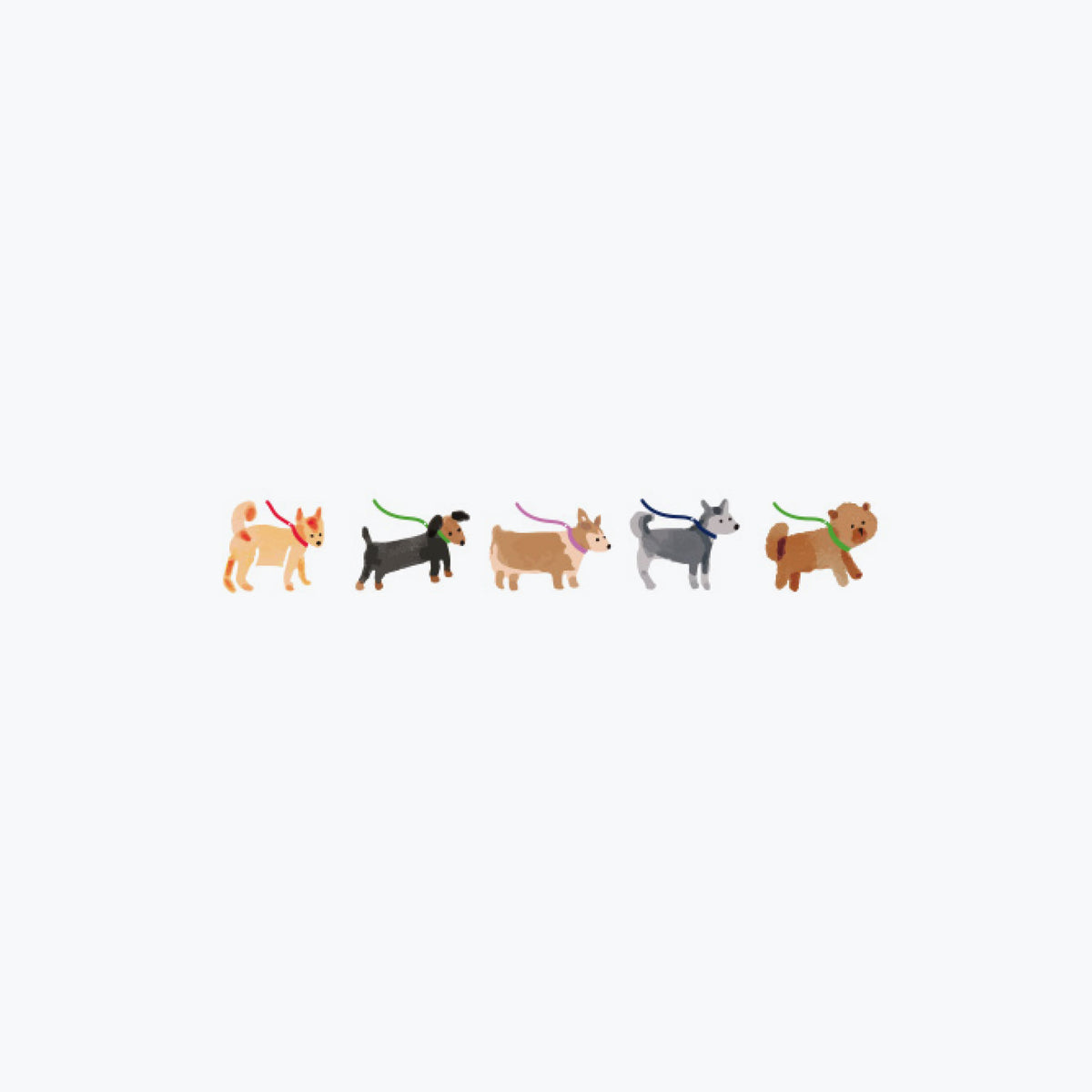 Plus - Washi Tape - Deco Rush 2022 - 6mm - Dogs <Outgoing>