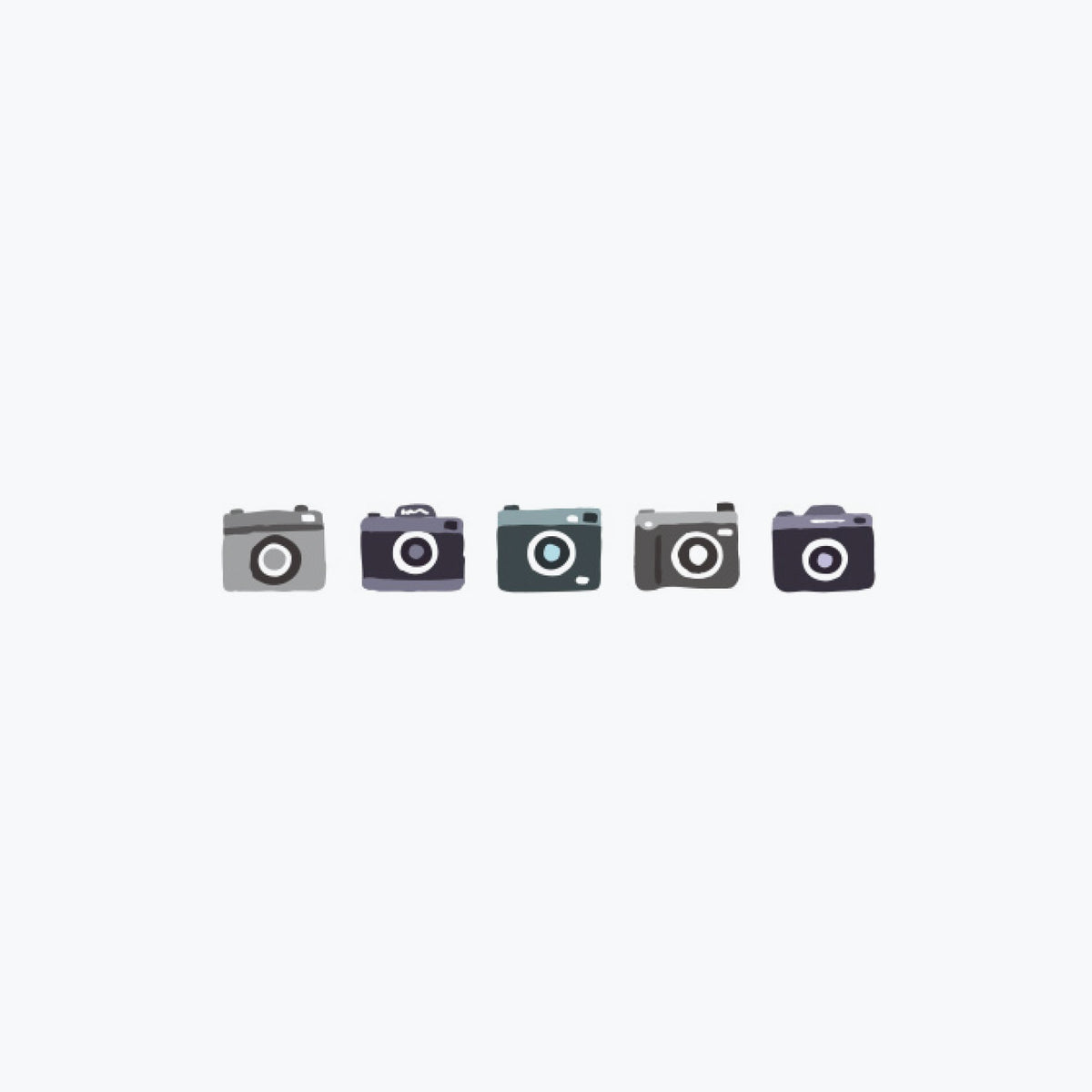 Plus - Washi Tape - Deco Rush 2022 - 6mm - Cameras <Outgoing>