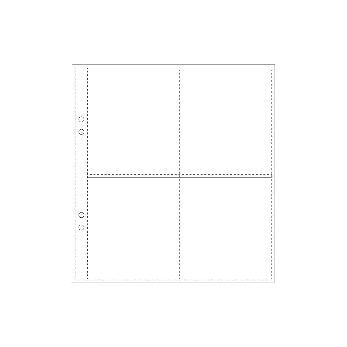 Bookbinders Design - Insert - Plastic Pocket - Regular - Quad