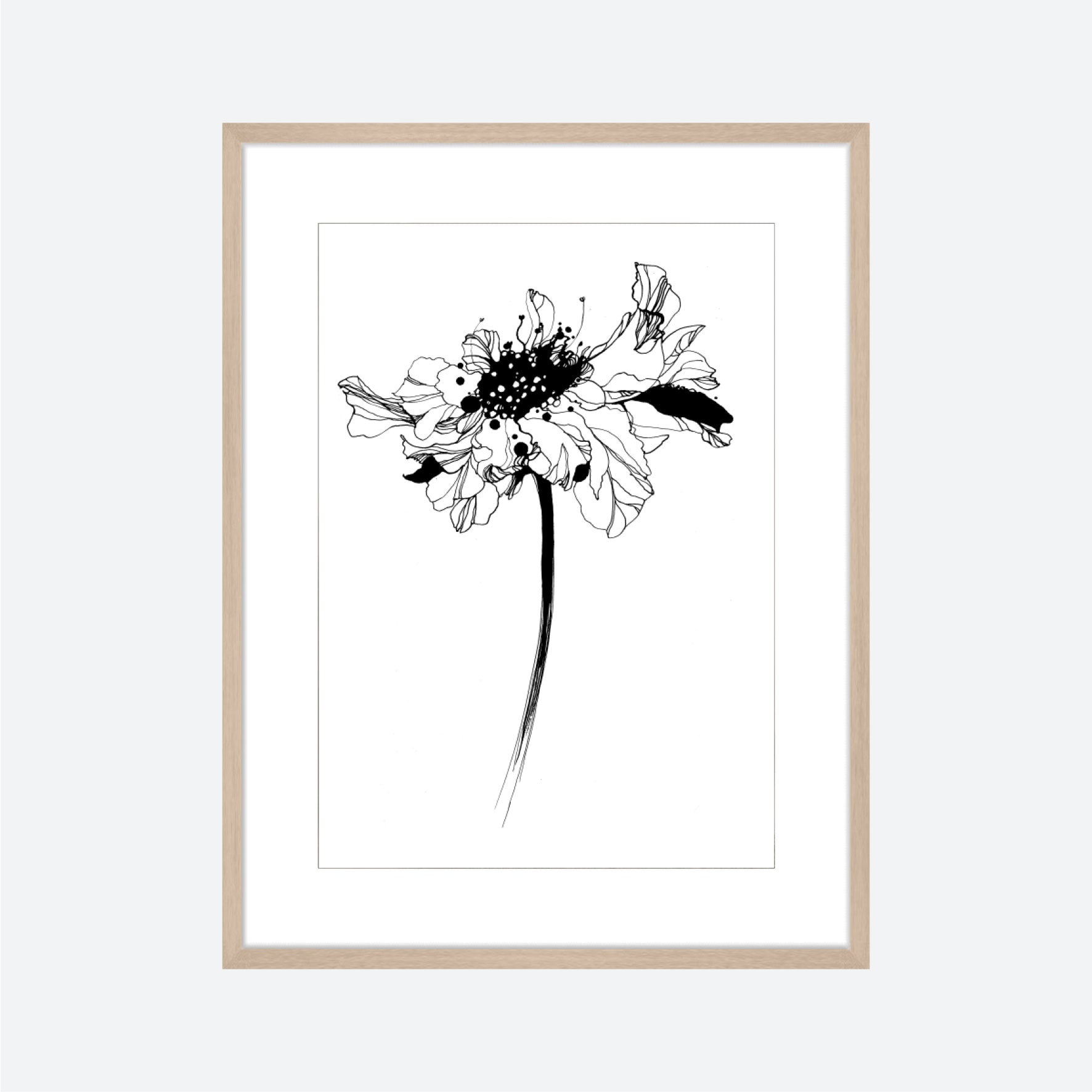 Toril Baekmark - Fine Art Prints - Black Flowers No.2