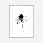 Toril Baekmark - Fine Art Prints - Black Flowers No.3