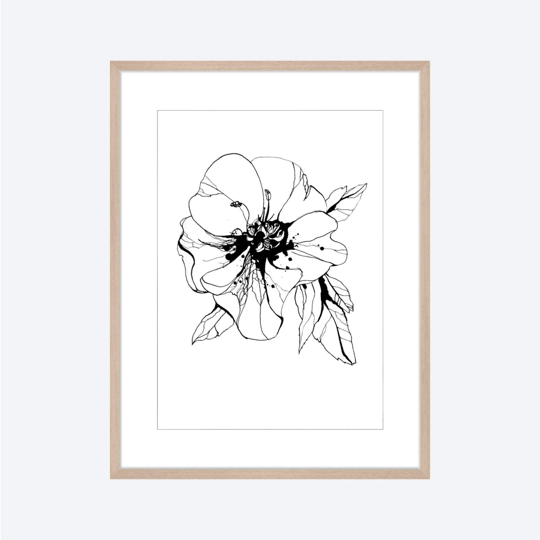 Toril Baekmark - Fine Art Prints - Black Flowers No.4