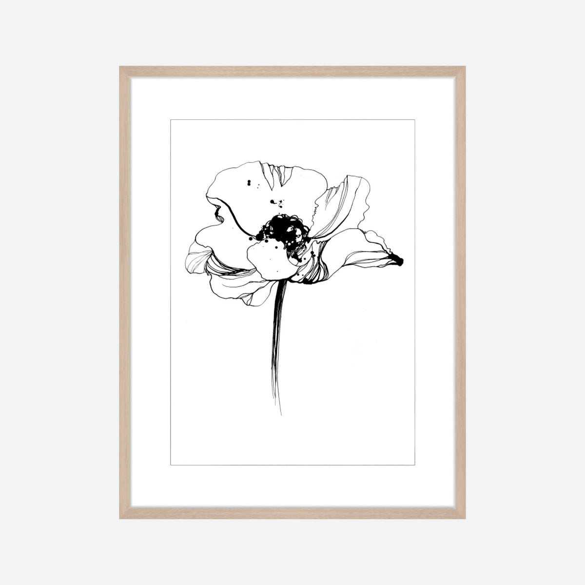 Toril Baekmark - Fine Art Prints - Black Flowers No.5