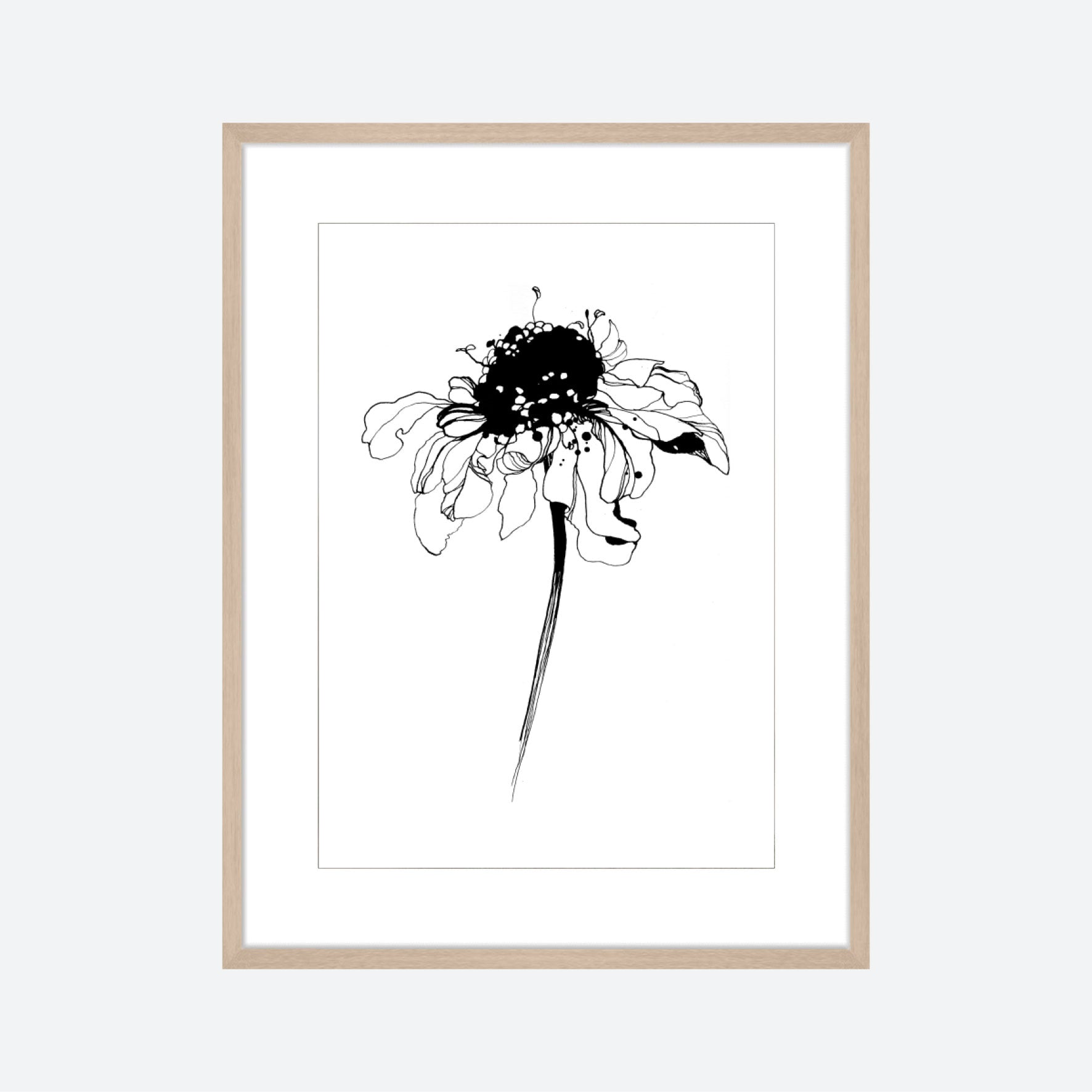 Toril Baekmark - Fine Art Prints - Black Flowers No.1