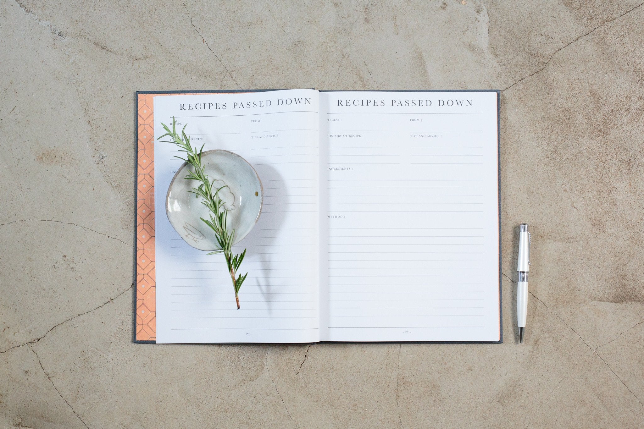 Write To Me - Recipe Book - Recipes Passed Down - Red
