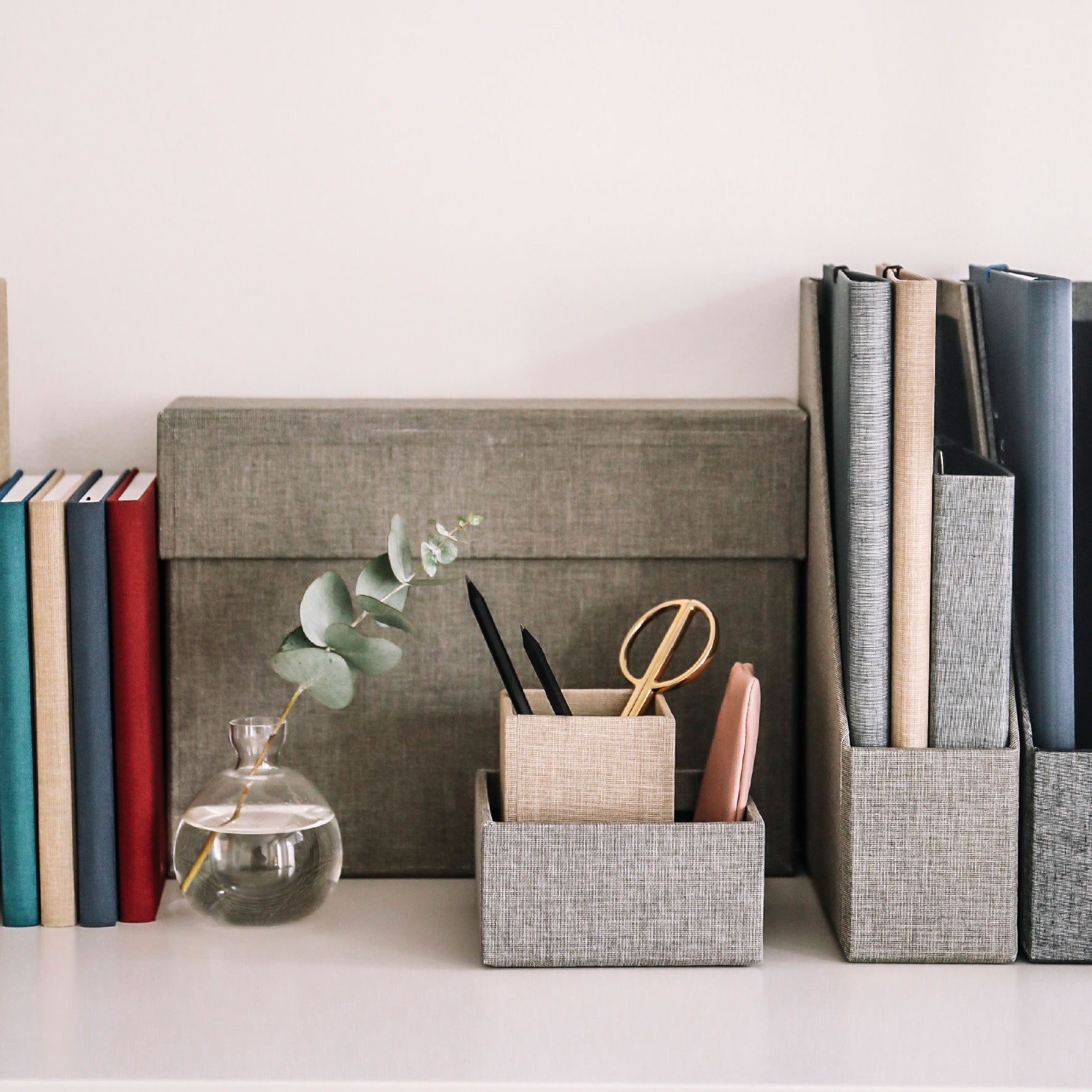 Bookbinders Design - Filing Box - A4 - Dusty Green