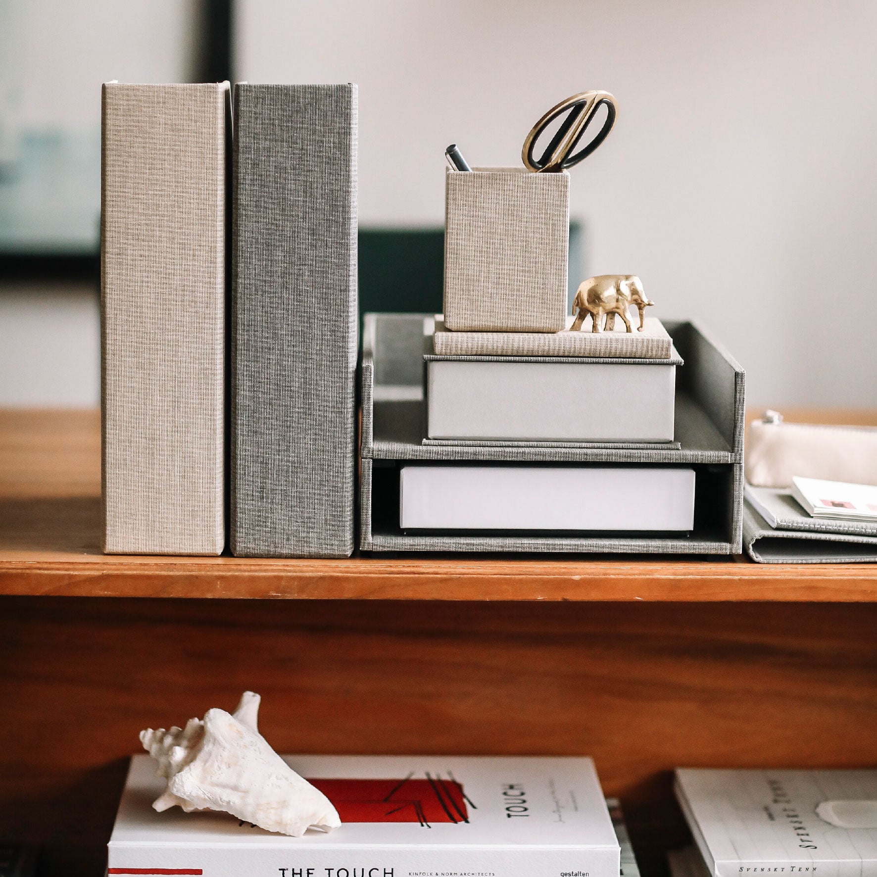 Bookbinders Design - Pen Pot - Light Grey