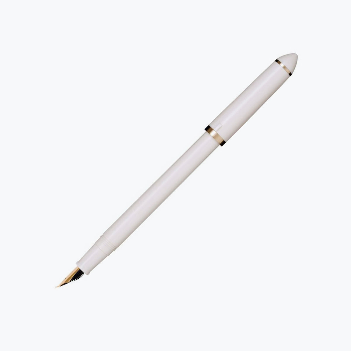 Sailor - Fountain Pen - Fude de Mannen - White