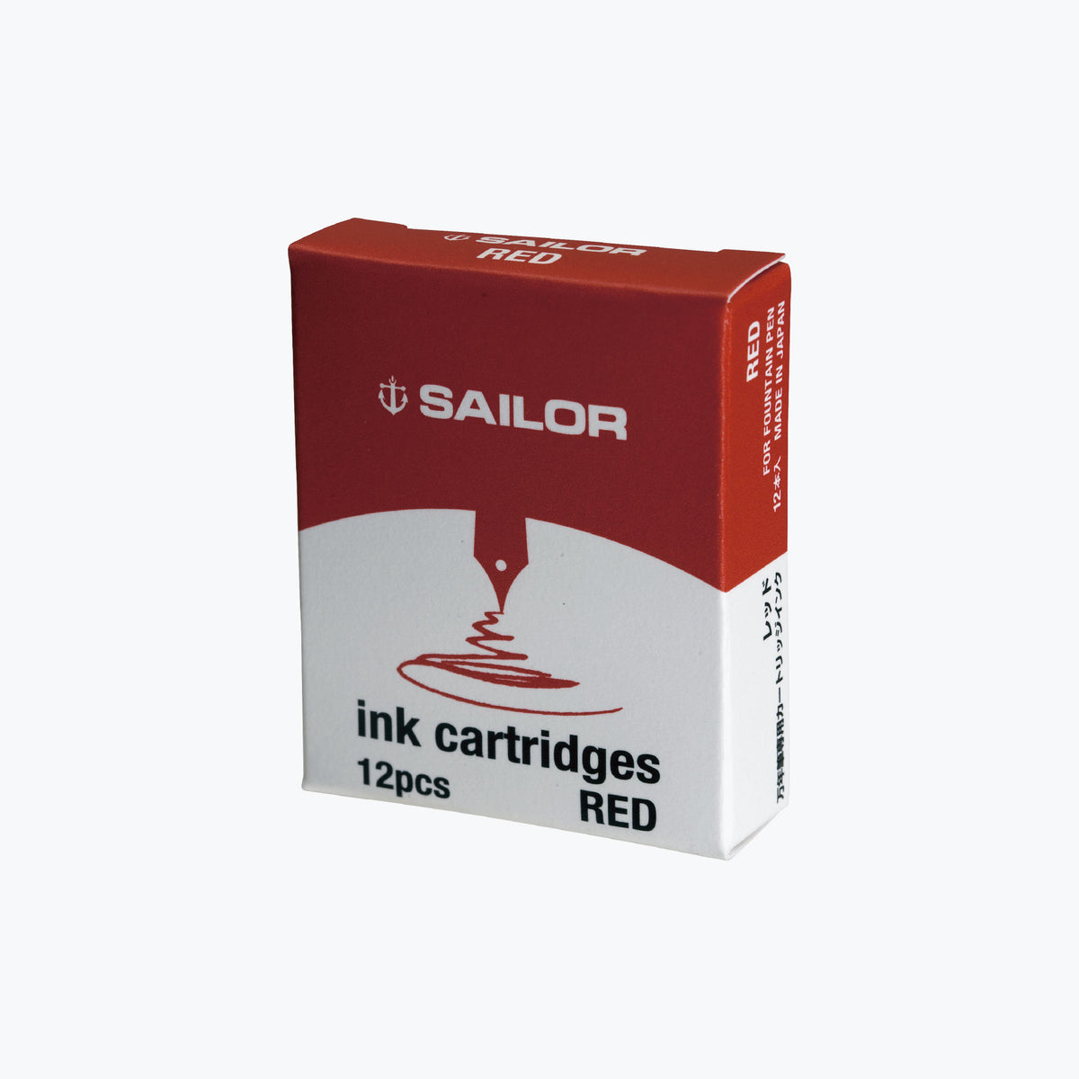Sailor - Fountain Pen Ink - Cartridges - Red