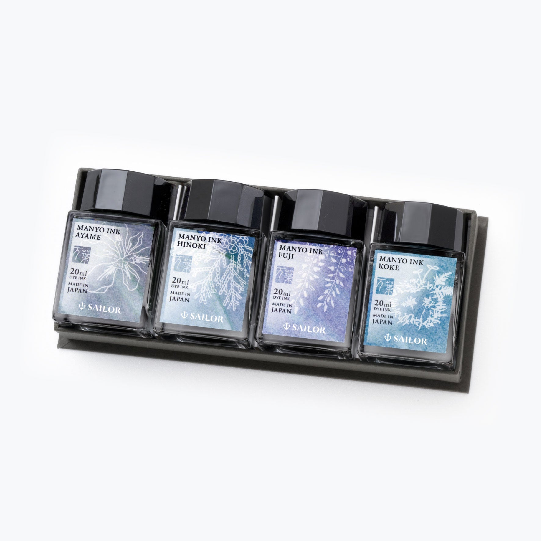 Sailor - Fountain Pen Ink - Manyo Dual Shading - Set B
