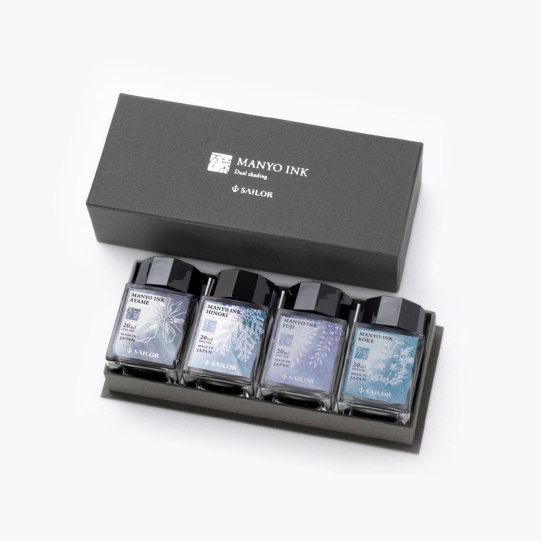 Sailor - Fountain Pen Ink - Manyo Dual Shading - Set B