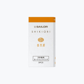 Sailor - Fountain Pen Ink - Shikiori Cartridges - Kin Mokusei
