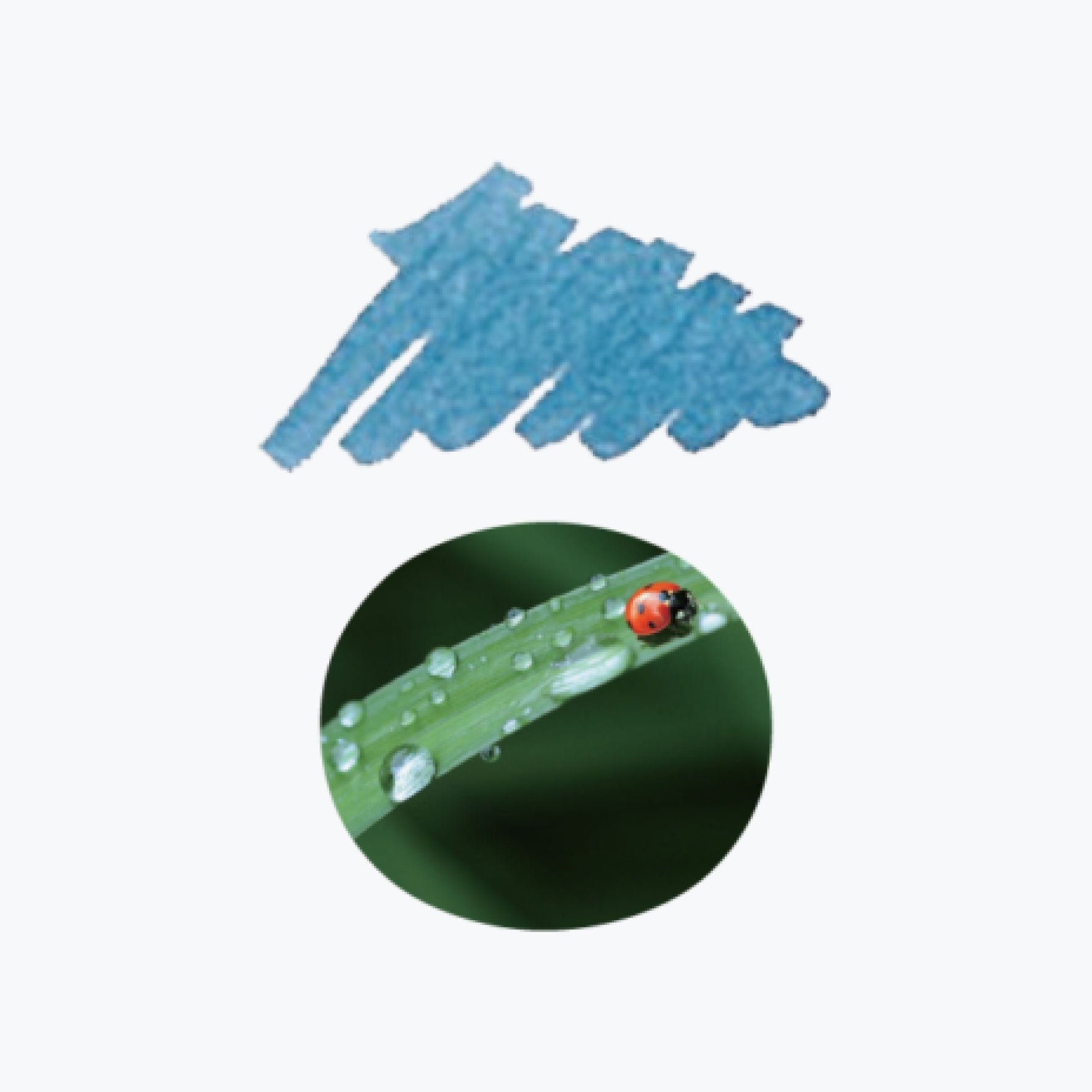 Sailor - Fountain Pen Ink - Cartridges - Shikiori (Sound of Rain) - Zaza (Pack of 8)