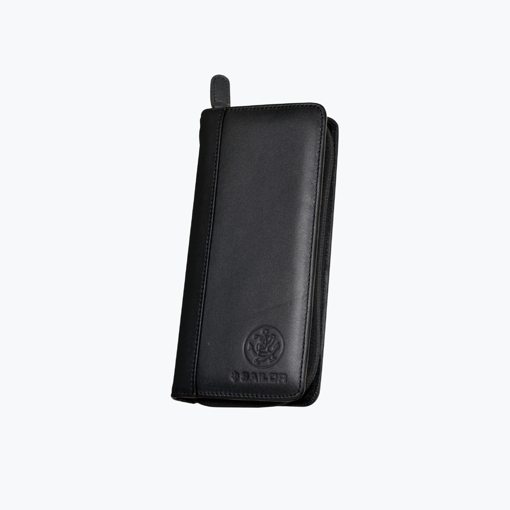 Sailor - Pen Case - Leather - 3 Slot - Black