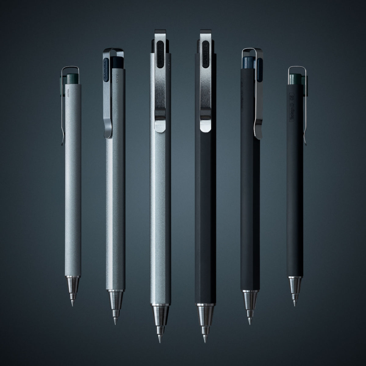 Sakura - Gel Pen - Ballsign iD Plus - Silver 0.4mm - Night Black