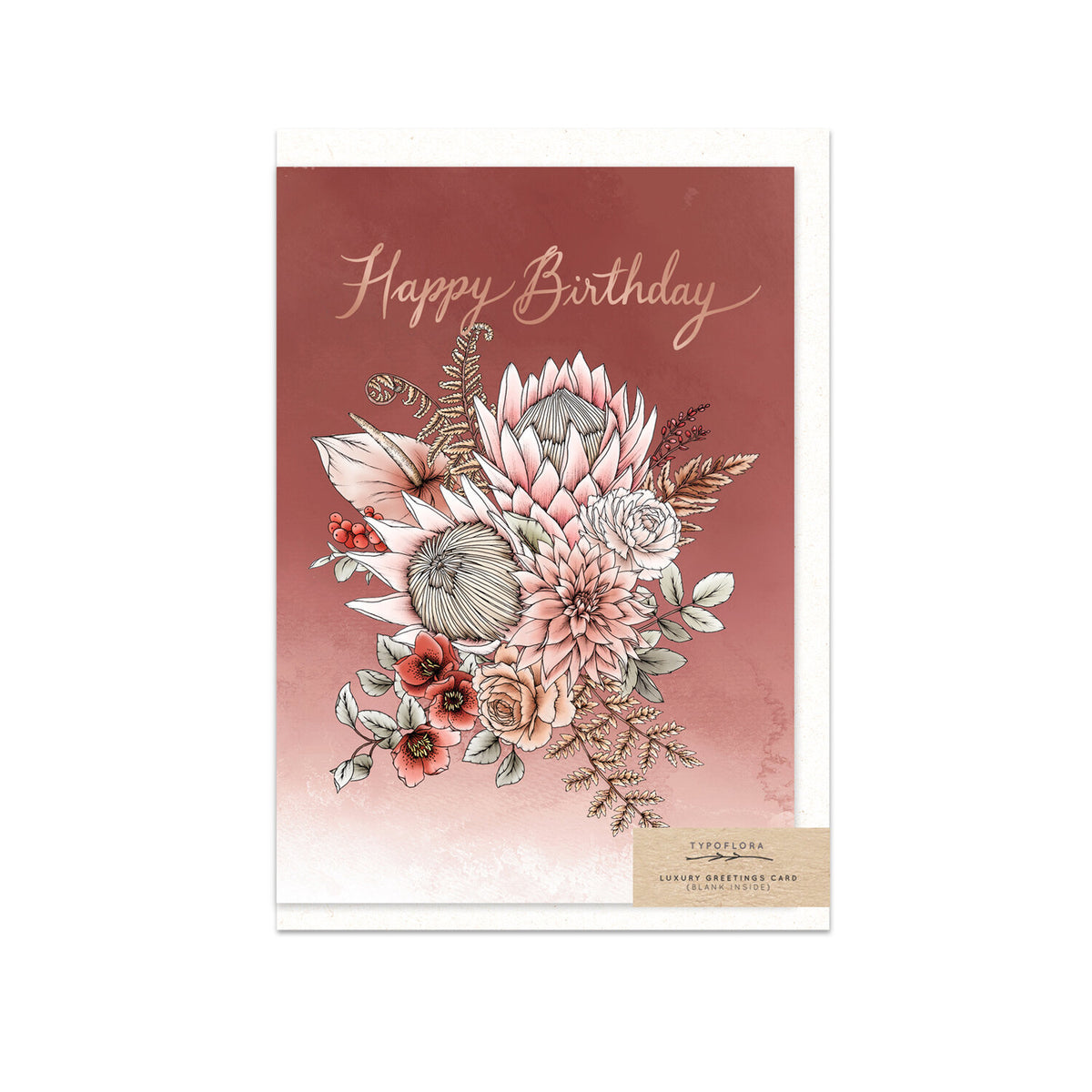 Typoflora - Card - King Protea Birthday