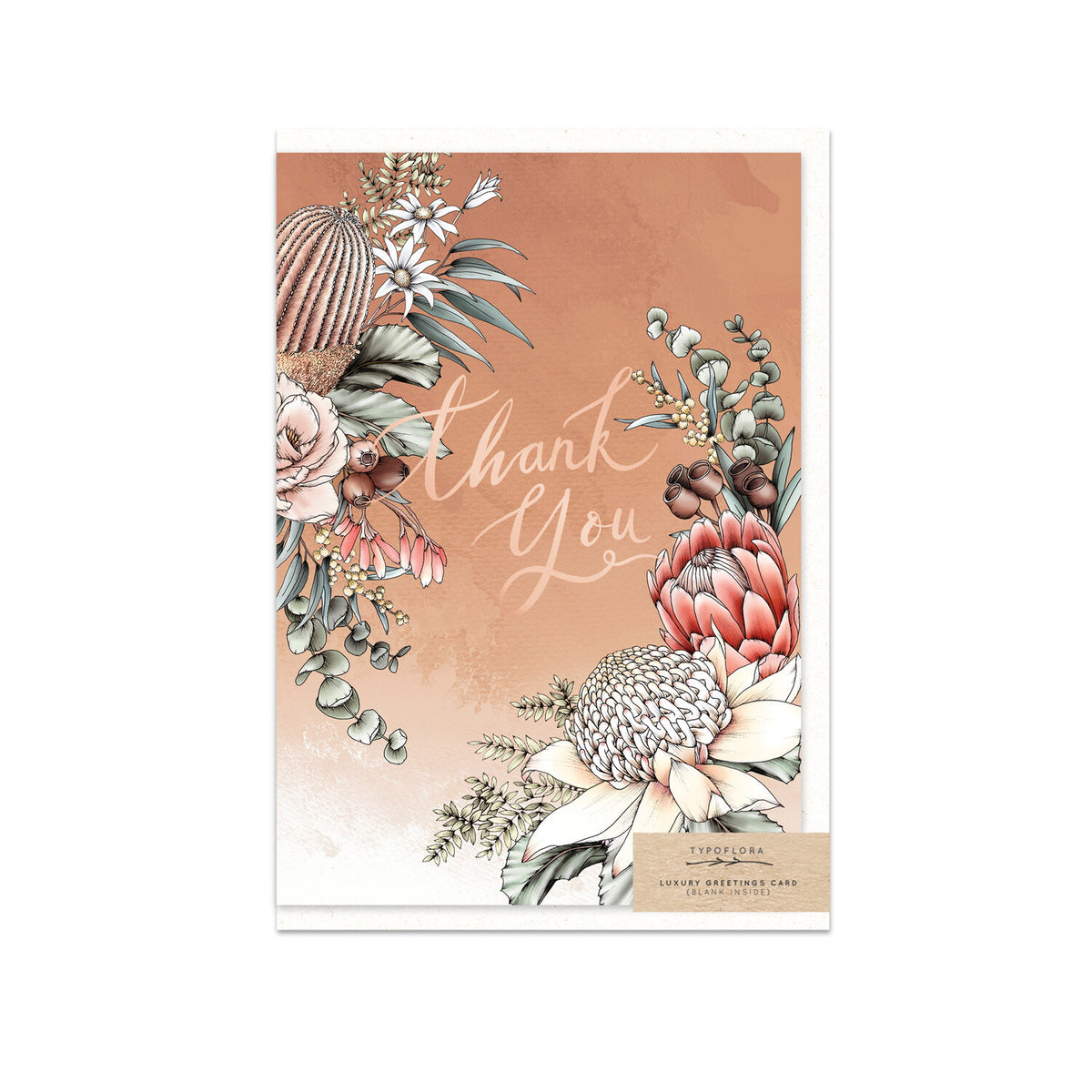 Typoflora - Card - Banksia Thank You