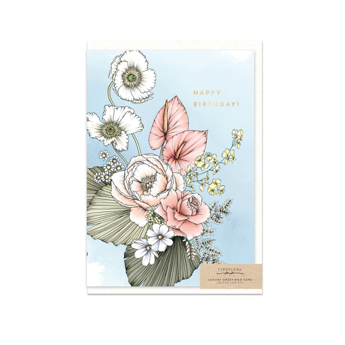 Typoflora - Card - Poppies Birthday