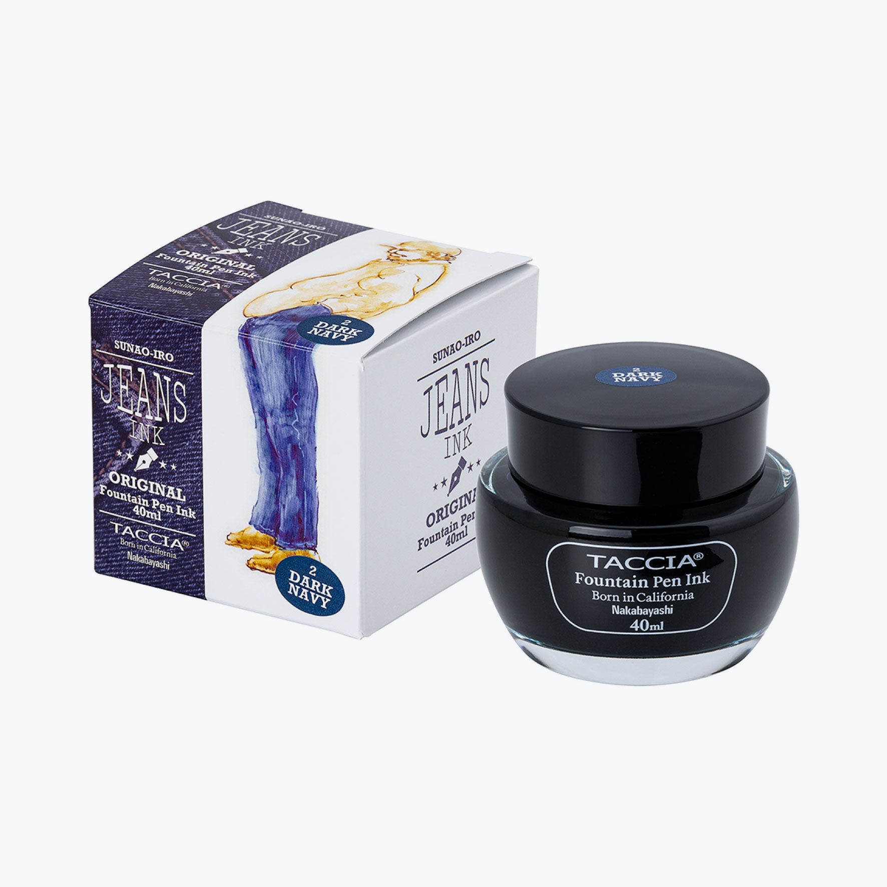 Taccia Fountain Pen Ink Jeans Dark Navy Australian Stationery