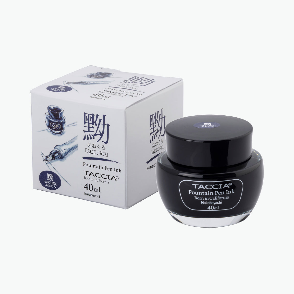 Taccia - Fountain Pen Ink - Standard - Aoguro (Blue-Black)